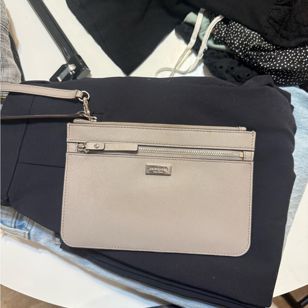 Kate Spade Beige Wristlet